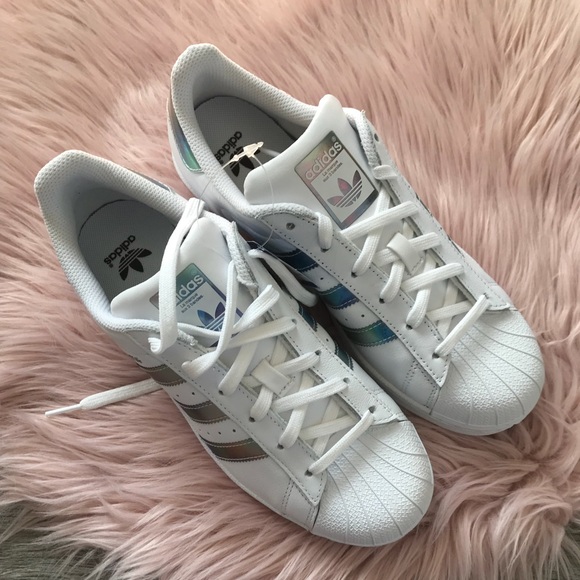New Rare Adidas Superstar Metallic Multi Color - Picture 4 of 4